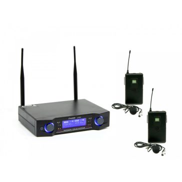   Thunder LX-82 2T UHF vezeték nélküli mikrofon szett (2 db CSÍPTETŐS mikrofon)