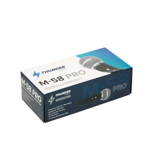 Thunder M-58 PRO professzionális vezetékes dinamikus mikrofon + kábel