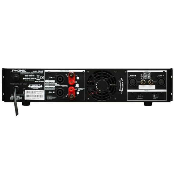 Phonic MAX1000 Végerősítő, 2x300W/4Ohm
