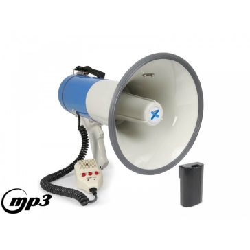   Vonyx MEG-065USB+Li megafon, hangosbeszélő 65W – beszéd, sziréna, felvétel, MP3, AUX (+ Li-Ion akku)
