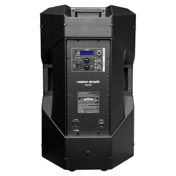 Voice-Kraft MG15D Bi-Amp Aktív hangfal 500/1000W, 15",DSP, Bluetooth 5.1 TWS