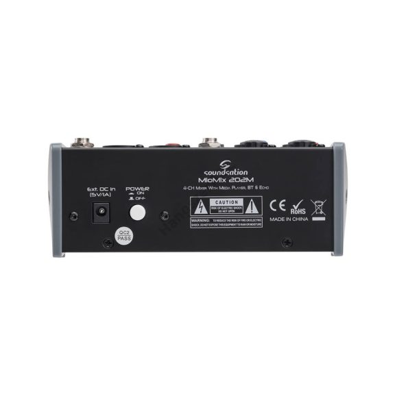 Soundsation MIOMIX 202M - 4-Channel Professional Audio Mixer with Media Player, BT, Digital Echo Effect Soundsation MIOMIX 202M - 4-Channel Professional Audio Mixer with Media Player, BT, Digital Echo Effect