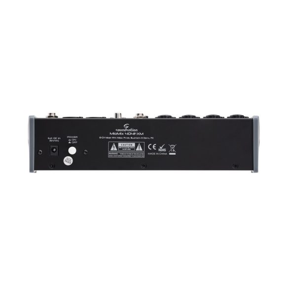 Soundsation MIOMIX 404FXM USB/BT keverő + 24-bit Digital Multi-Effekt 