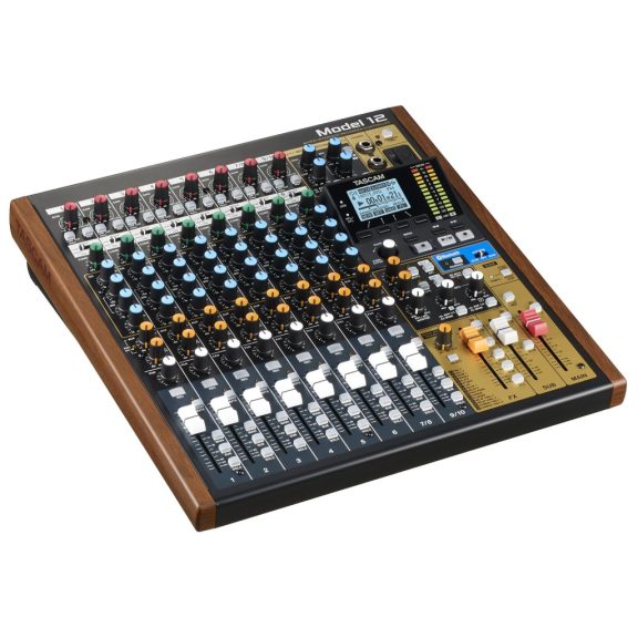 Tascam Model 12 analóg keverő, 12 sávos SD-felvevő és USB-interfész Tascam Model 12 analóg keverő, 12 sávos SD-felvevő és USB-interfész