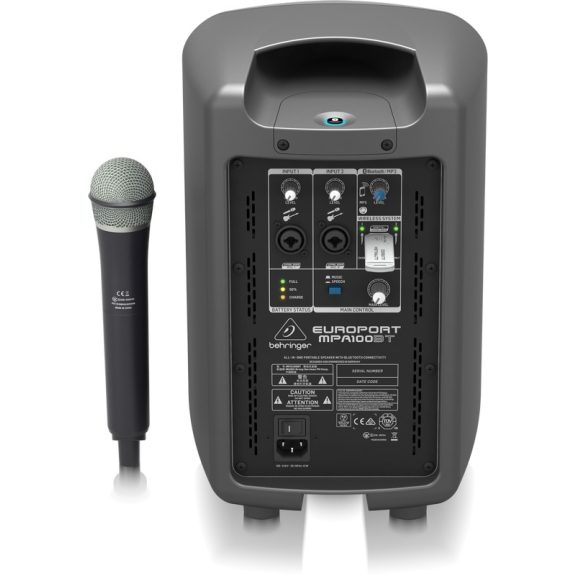 Behringer MPA100BT akkus mobil hangosító rádiós mikrofonnal 100W 