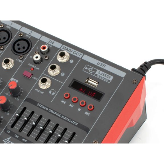 Thunder MQ4 2x300W, 4 csatornás keverőerősítő + Bluetooth Thunder MQ4 2x300W, 4 csatornás keverőerősítő + Bluetooth