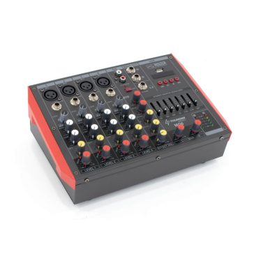   Thunder MQ6 2x300W, 6 csatornás keverőerősítő + Bluetooth