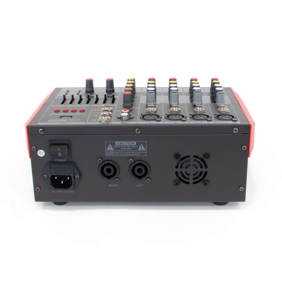 Thunder MQ6 2x300W, 6 csatornás keverőerősítő + Bluetooth Thunder MQ6 2x300W, 6 csatornás keverőerősítő + Bluetooth