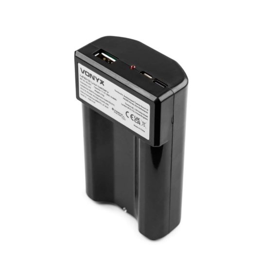 Vonyx MRB12 lítium-ion 12V-os megafon akkumulátor töltővel