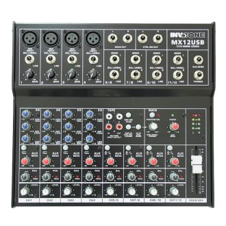 INVOTONE MX12USB keverőpult USB kimenettel