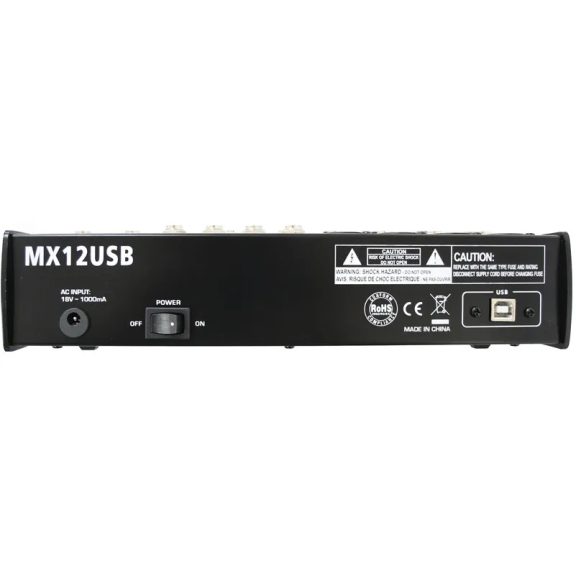INVOTONE MX12USB keverőpult USB kimenettel