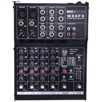 INVOTONE MX6FX keverőpult effektekkel