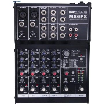 INVOTONE MX6FX keverőpult effektekkel