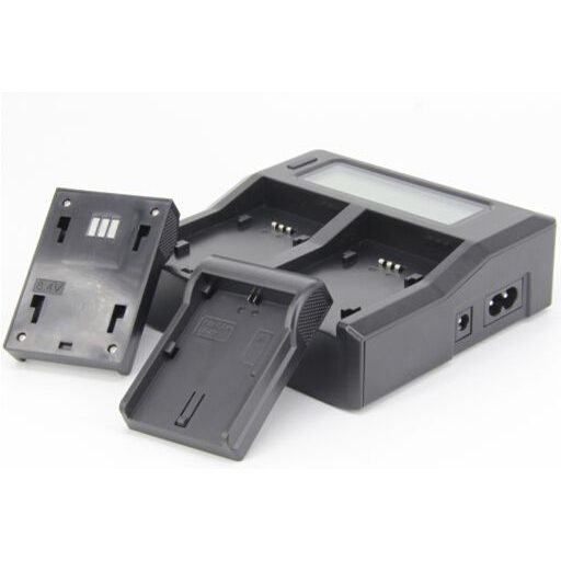 Sony NP-F550 dupla profi akkumulátor töltő LCD kijelzéssel