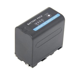   Sony NP-F970D (6600mAh) utángyártott akku töltöttségjelzővel