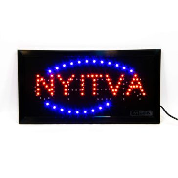   Thunder Germany LED tábla, extra erős ledekkel – NYITVA – OPEN (dupla feliratos)