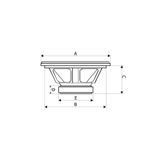 Thunder PA15-XP2 hangszóró 500W, 8 Ohm, lemez kosár (15″ – 38 cm)