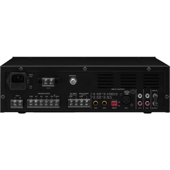 Monacor PA-812DAP keverőerősítő FM/MP3/BT/DAB 100V