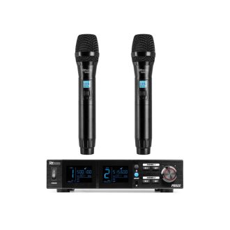   Power Dynamics PD522 UHF dupla rádiós mikrofon (2x kézi mikrofon + koffer)