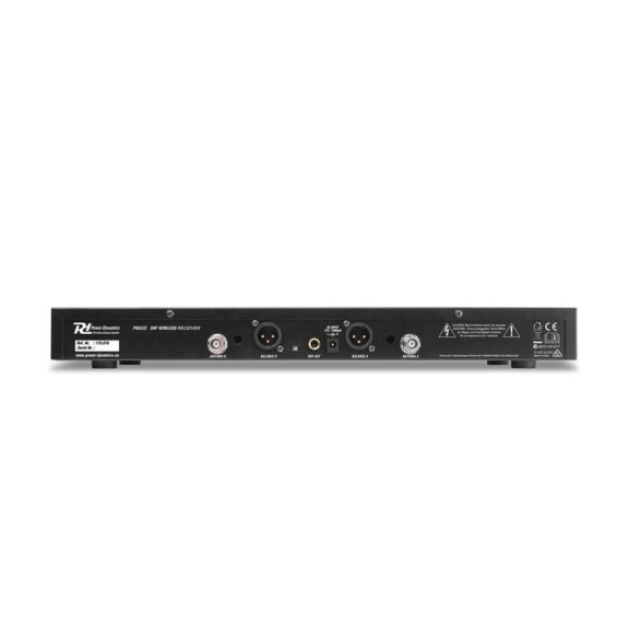 Power Dynamics PD632H UHF rádiós mikrofon (2x 20 csatorna) + Koffer