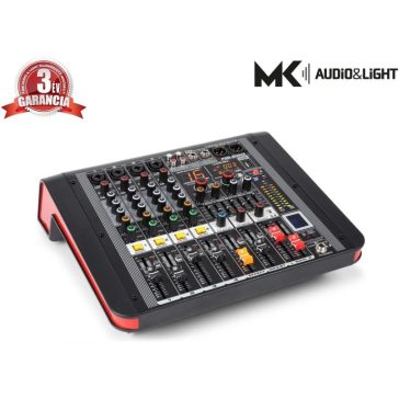   Power Dynamics PDM-M404A (2x200w) keverőerősítő, Bluetooth + Effekt