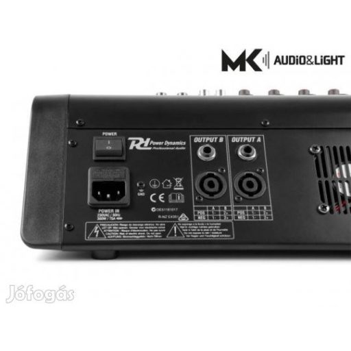Power Dynamics PDM-M404A (2x200w) keverőerősítő, Bluetooth + Effekt