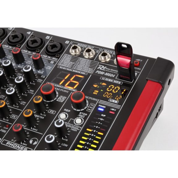 Power Dynamics PDM-M604A (2x200w) keverőerősítő, Bluetooth + Effekt Power Dynamics PDM-M604A (2x200w) keverőerősítő, Bluetooth + Effekt
