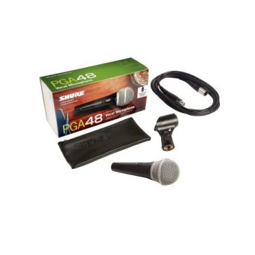 Shure PGA48 XLR dinamikus mikrofon + kábel