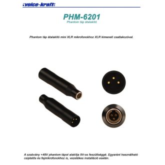 Voice-Kraft PHM-6201 Fantomtáp adapter