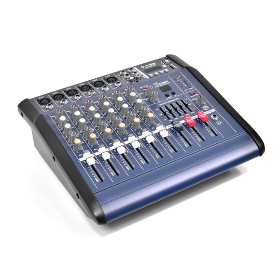 Thunder PMX602D-USB 2x500W, 6 csatornás keverőerősítő + Bluetooth Thunder PMX602D-USB 2x500W, 6 csatornás keverőerősítő + Bluetooth