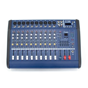   Thunder PMX1002D-USB 2x500W, 10 csatornás keverőerősítő + Bluetooth