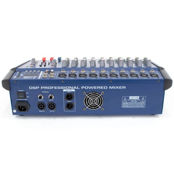 Thunder PMX1002D-USB 2x500W, 10 csatornás keverőerősítő + Bluetooth