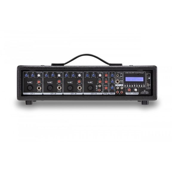 Soundsation PMX-4BT keverőerősítő 200+200W, 6 csatorna + effekt, MP3/BT