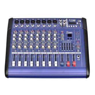   Thunder PMX802D-USB 2x500W, 8 csatornás keverőerősítő + Bluetooth