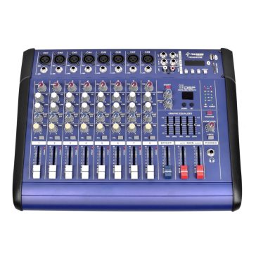   Thunder PMX802D-USB 2x500W, 8 csatornás keverőerősítő + Bluetooth