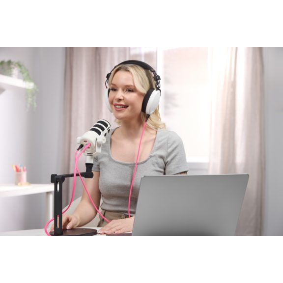 Rode PodMic USB (5 év gar!) dinamikus broadcast és podcast mikrofon (XLR / USB) fehér