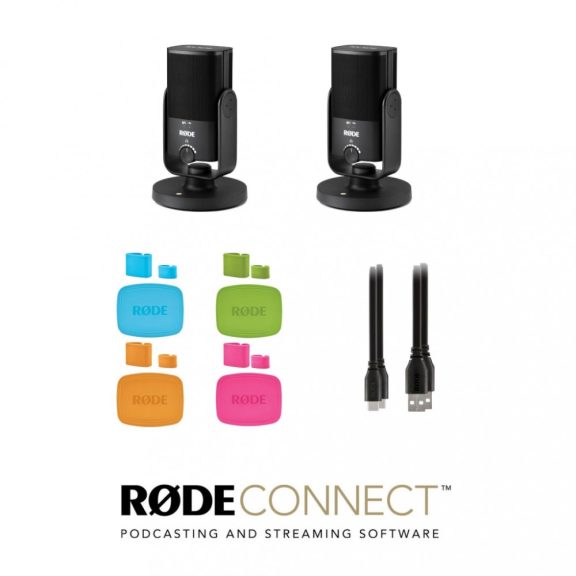 Rode NT-USB MINI PODSZETT 2 mikrofonnal és kiegészítőkkel Rode NT-USB MINI PODSZETT 2 mikrofonnal és kiegészítőkkel