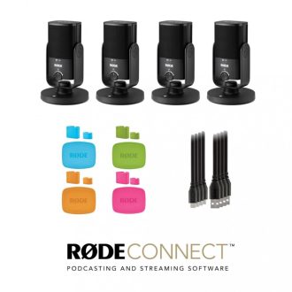   Rode NT-USB MINI PODSZETT 4 mikrofonnal és kiegészítőkkel