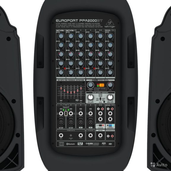 Behringer PPA2000BT EUROPORT hordozható mobil hangosító szett