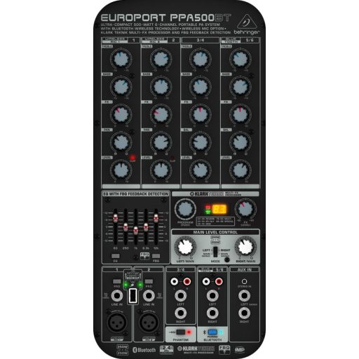 Behringer PPA500BT EUROPORT hordozható mobil hangosító szett