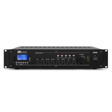   Power Dynamics PRM360, 100V erősítő (360W) 6 csatornás / 4 zónás, (MP3 + Bluetooth)