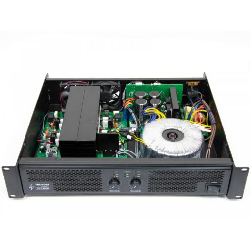 Thunder PRS-1200 végfok erősítő 2x600W Bridge: 1x1200W