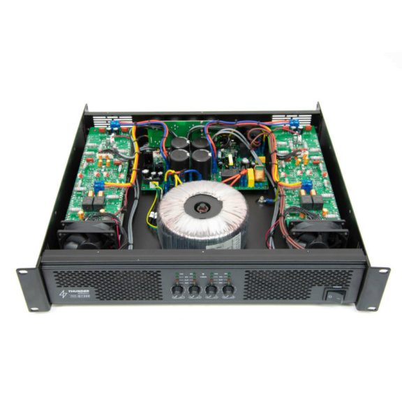Thunder PRS-Q1200 Quadro végfok erősítő 4x300W, Bridge: 2x600W