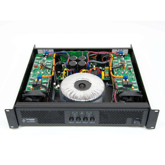 Thunder PRS-Q2400 Quadro végfok erősítő 4x600W, Bridge: 2x1200W