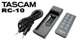   Tascam RC-10 Vezetékes/IR távvezérlő Tascam hordozható hangfelvevőkhöz