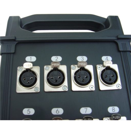 Robust stage box – 12 (8/4) csatornás, 15 m kábellel