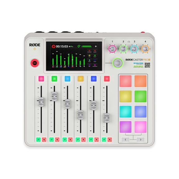 Rode RodeCaster PRO II (fehér) podcast és audio produkciós keverő Rode RodeCaster PRO II (fehér) podcast és audio produkciós keverő