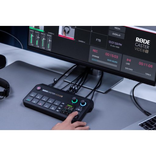 Rode RodeCaster VIDEO S hang és kép keverő