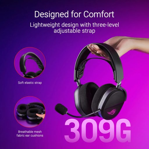 ASUS ROG PELTA gamer mikrofonos fejhallgató