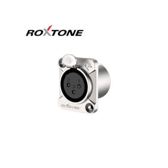 Roxtone RX3FD-NT XLR mama, szerelhető, 3 pólusú, (ezüst)